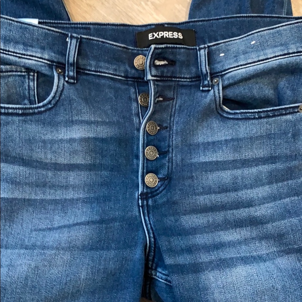 Skinny high waisted ankle jean leggings